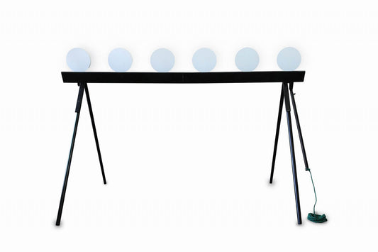 MTS Plate Rack – tréninkový stojan pro pistole, pušky a brokovnice s možností resetu cílů a mobilní základnou.