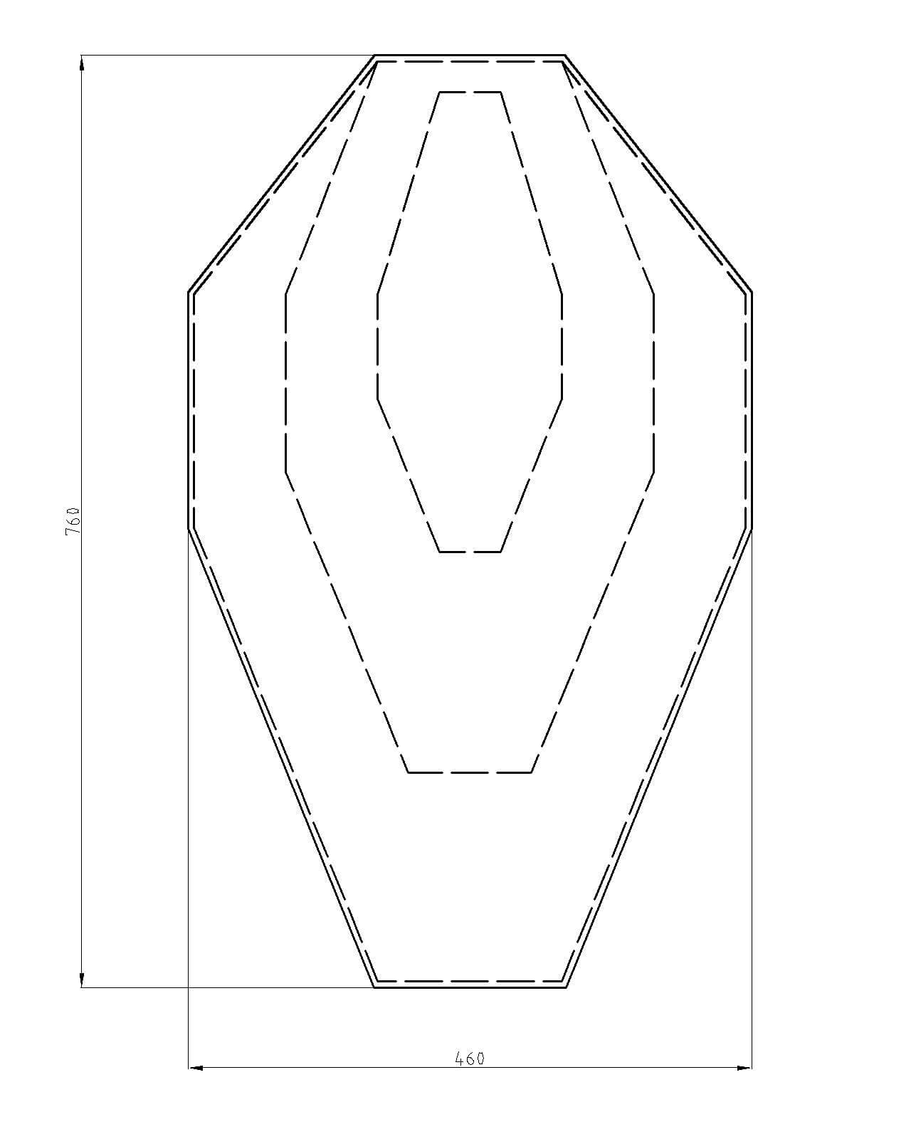 MTS IPSC Universal Pro Target oboustranný puškový terč IPSC 76x46 cm