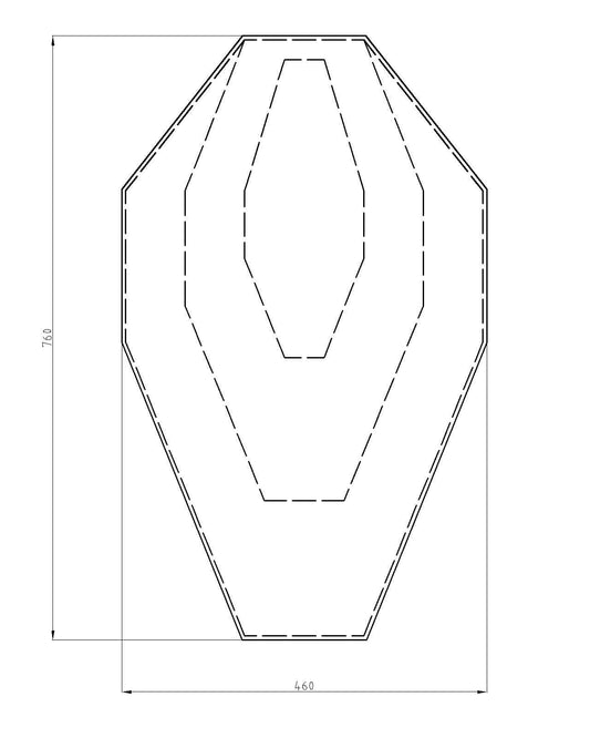 MTS IPSC Universal Pro Target oboustranný puškový terč IPSC 76x46 cm